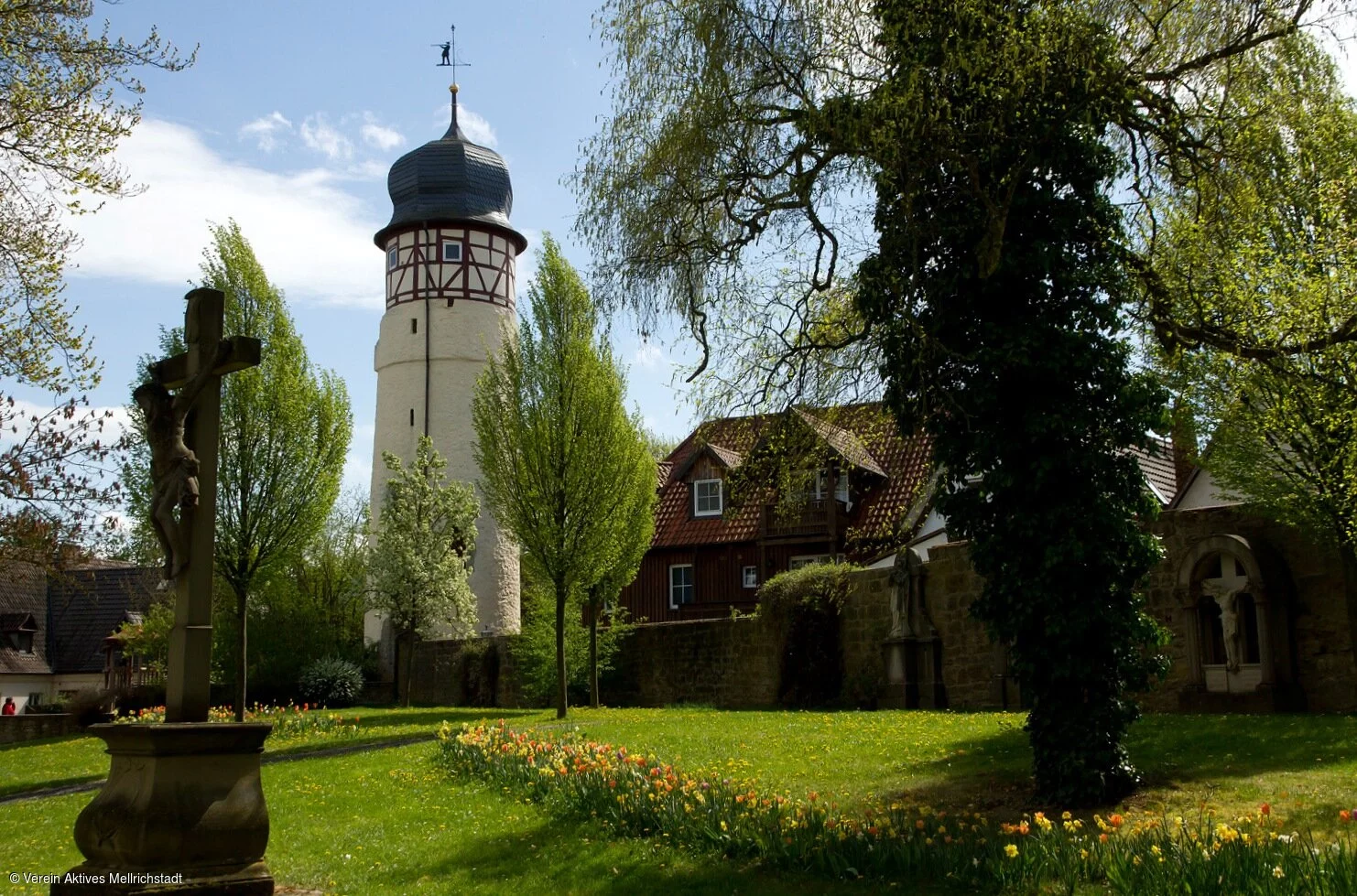 Stadtpark mit Bürgerturm (Mellrichstadt, Rhön)