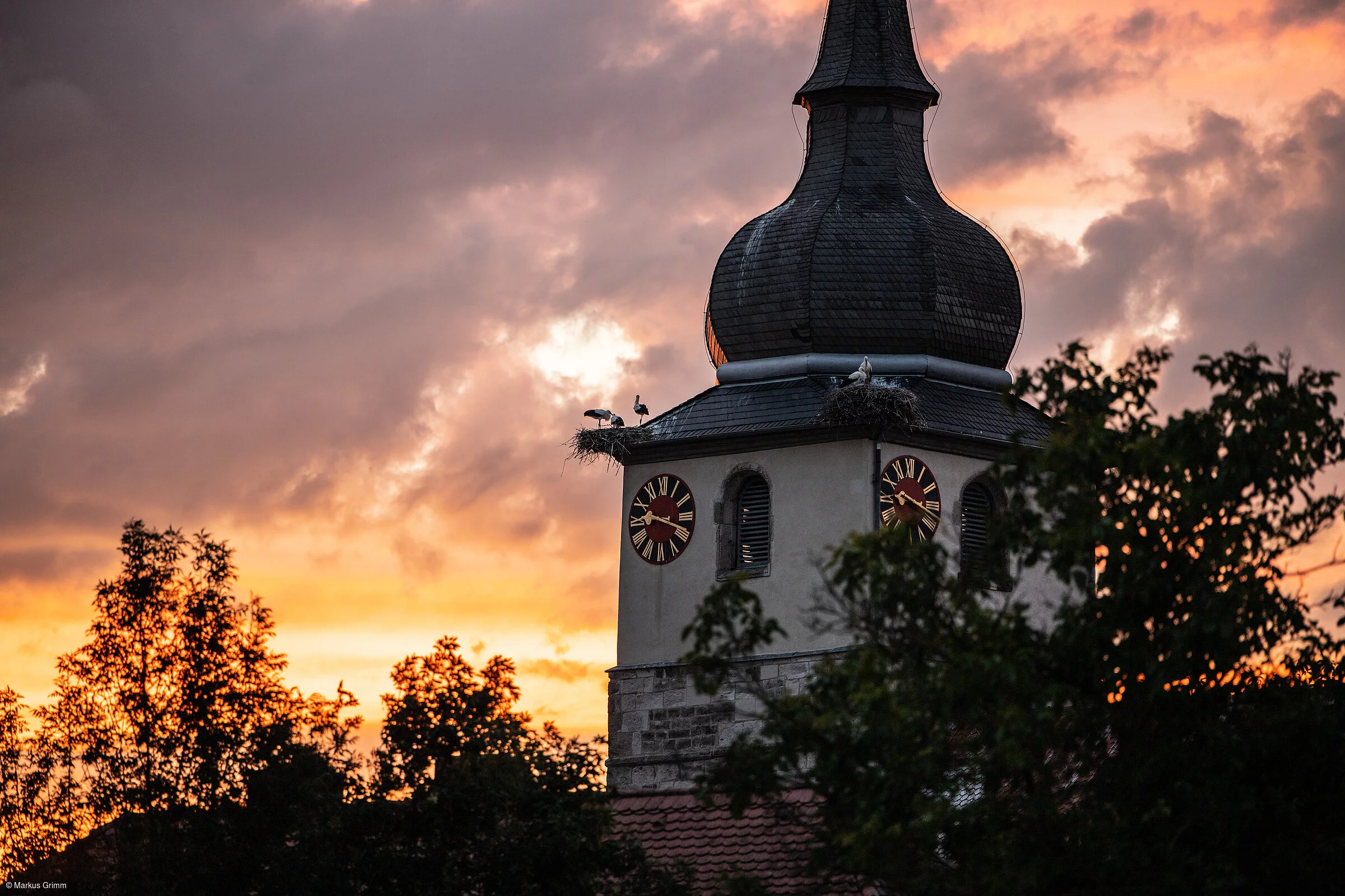 Abendstimmung (Ipsheim, Steigerwald)