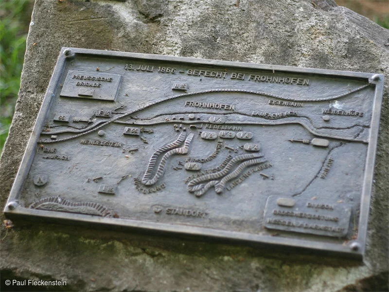 Gedenktafel am Europäischen Kulturweg (Laufach, Spessart-Mainland)