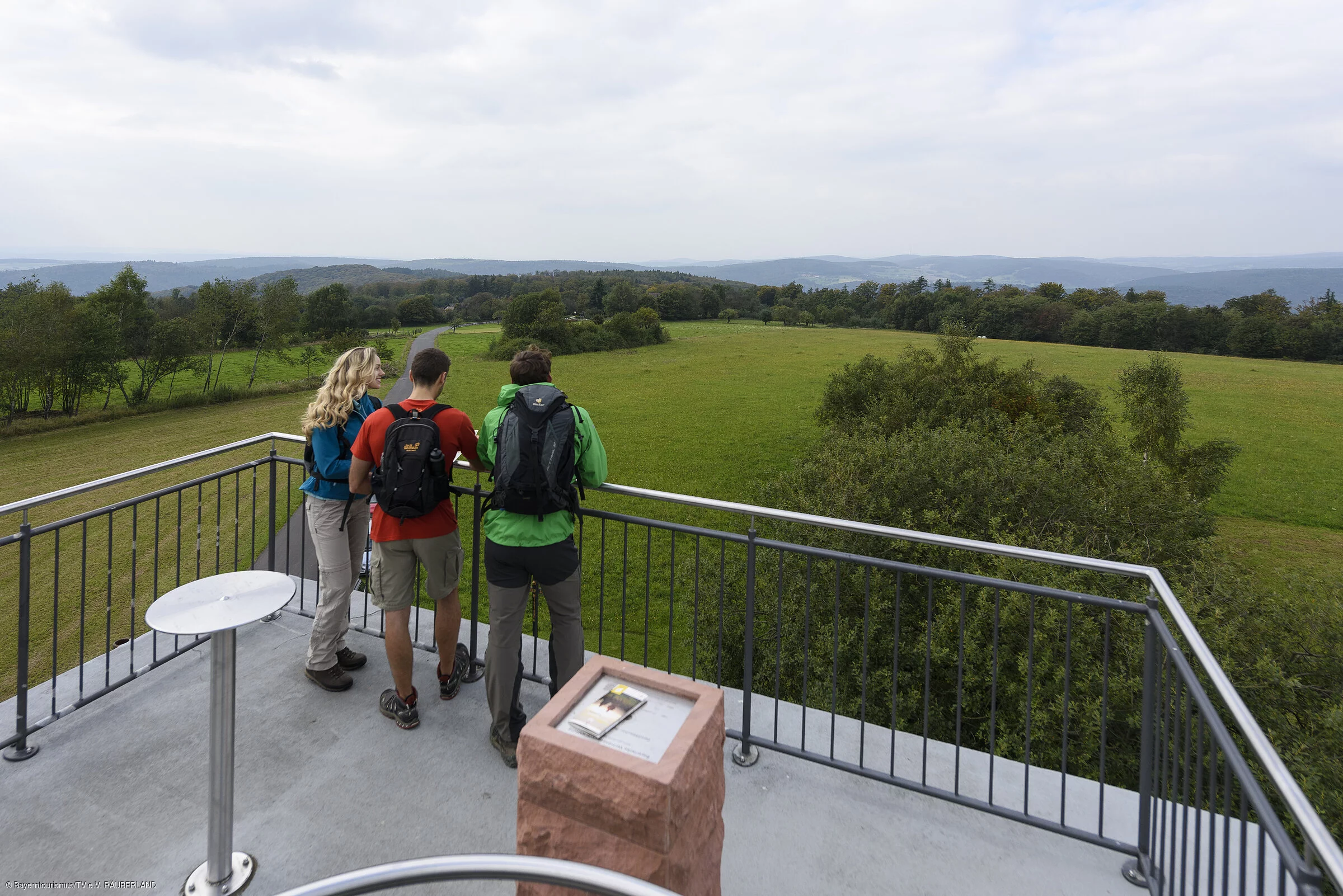 Blick vom Ludwig-Keller-Turm (bei Dammbach, Spessart-Mainland)