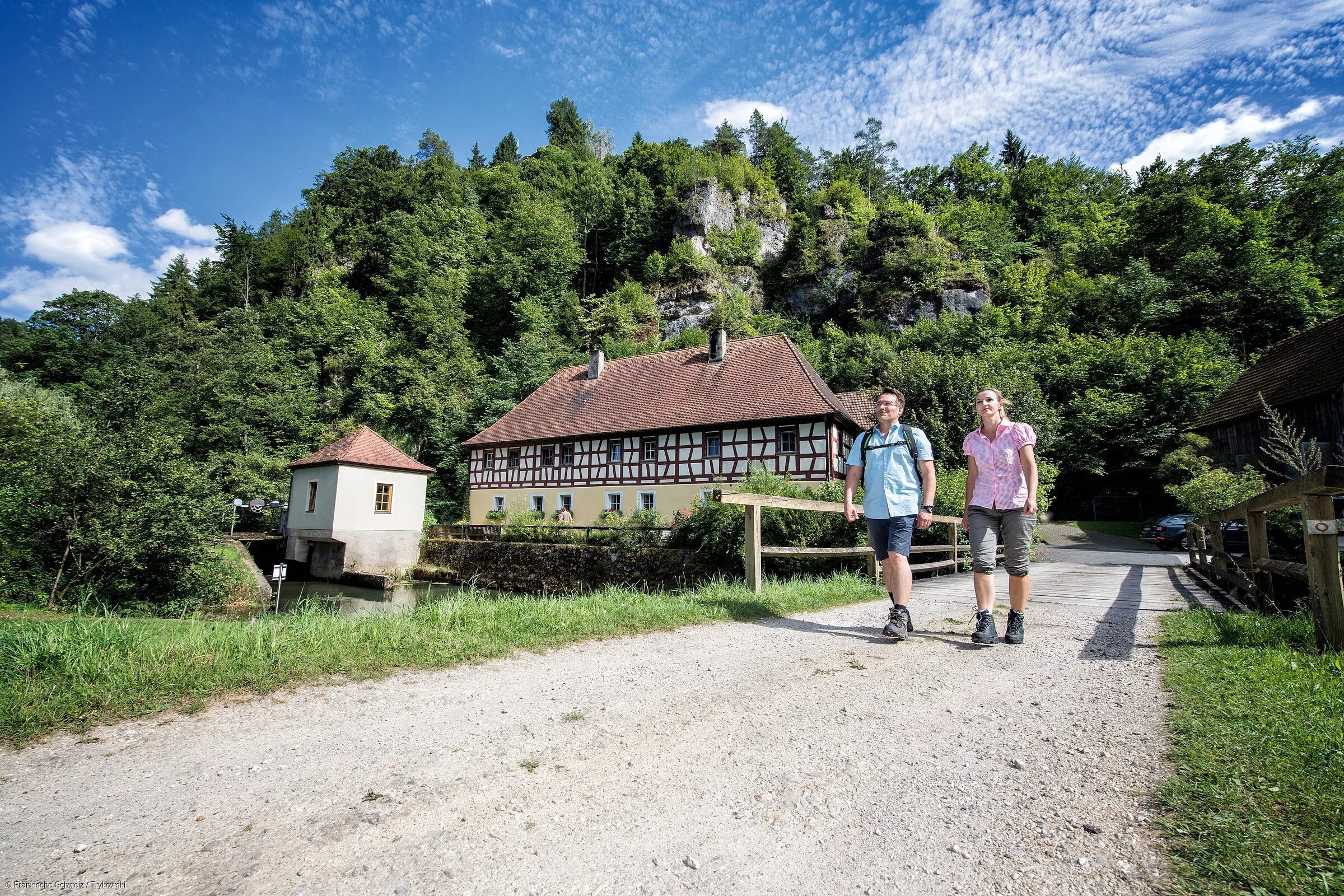 Wanderung an der Rabenecker Mühle (Waischenfeld, Fränkische Schweiz)