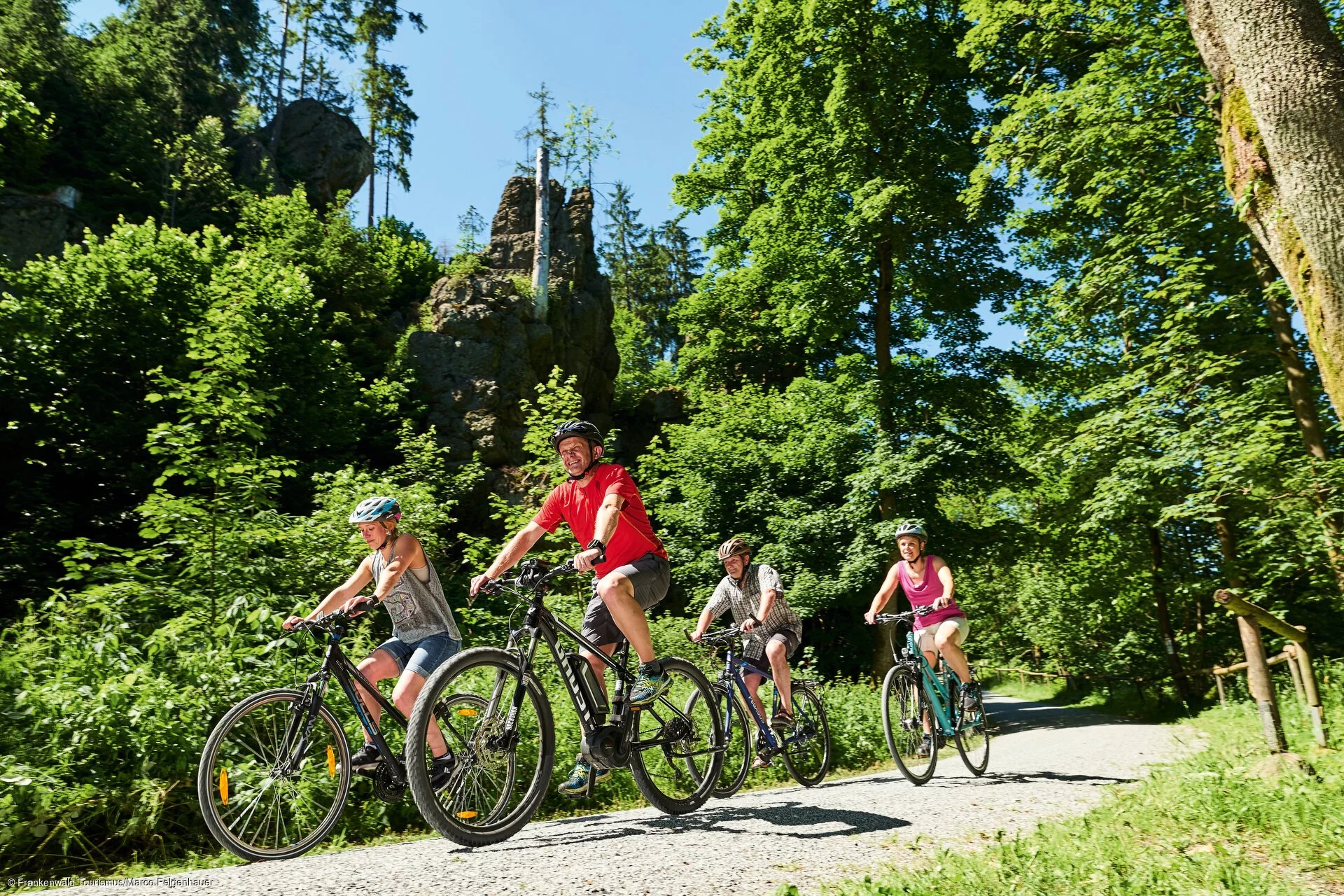 Radfahren im Höllental (Frankenwald)