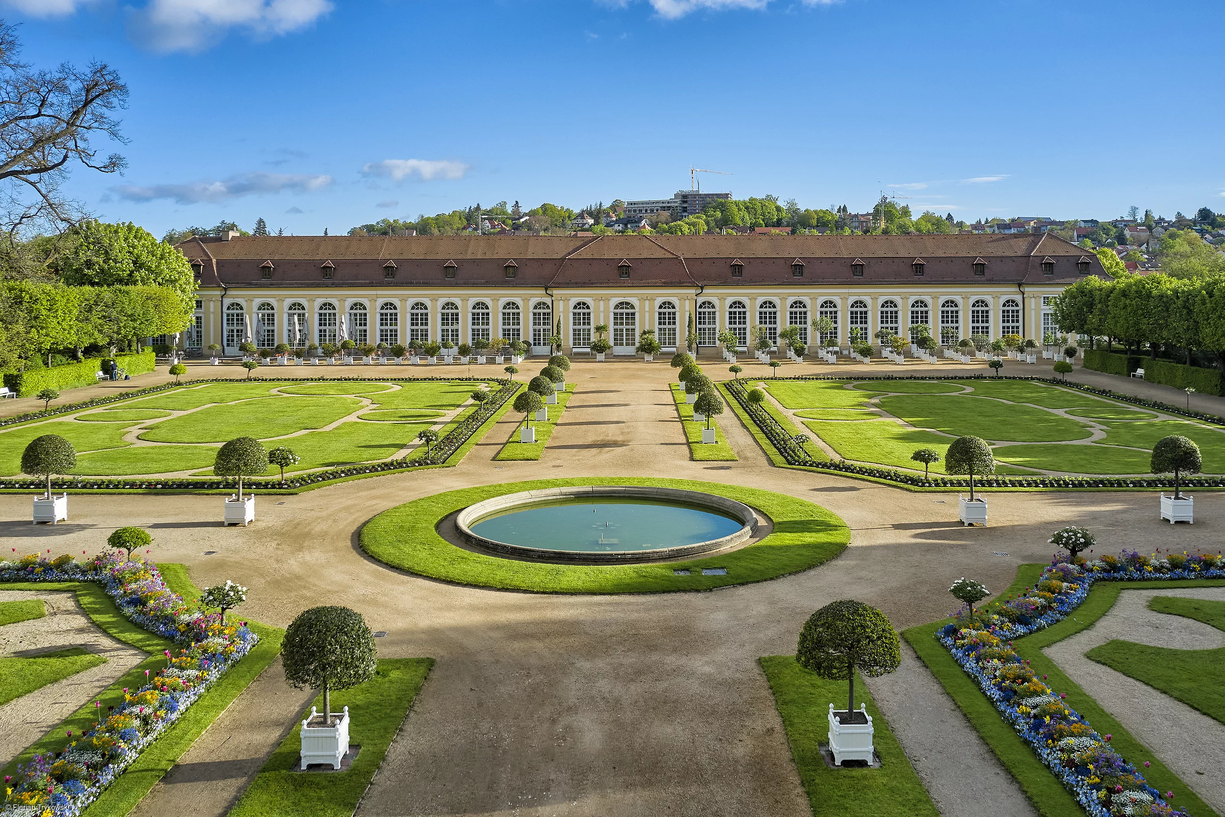 Orangerie mit Hofgarten (Ansbach, Romantisches Franken)